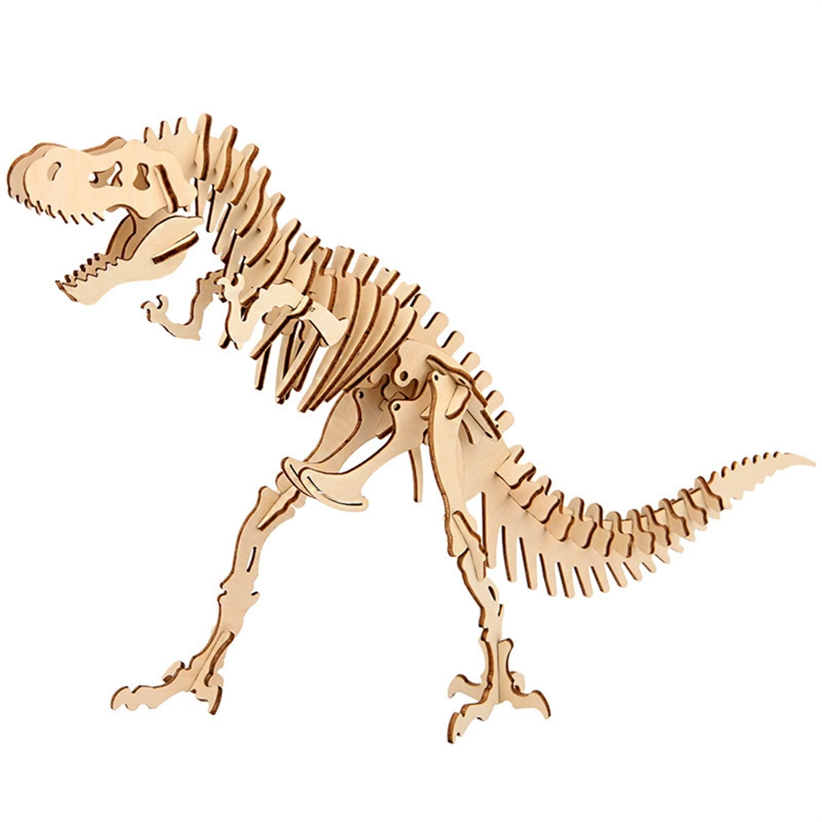 Amazon.co.jp: 恐竜ティラノサウルス 木製立体パズル ウッドパズル